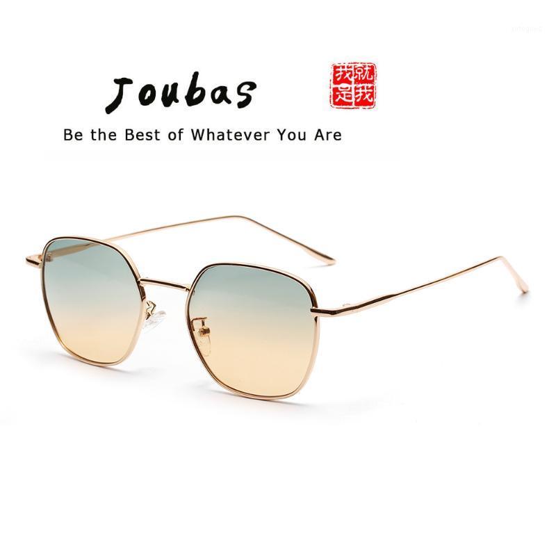 

Sunglasses Joubas Retro Oval Women/Men 2021 Metal Small Frame Sun Glasses Red Vintage Eyeglasses Brand Designer Gafas De Sol 861