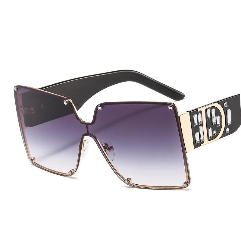 

Sunglasses Veshion Brand Design Retro One Lens Rivet Men Women Fashion Shades UV400 Vintage Glasses