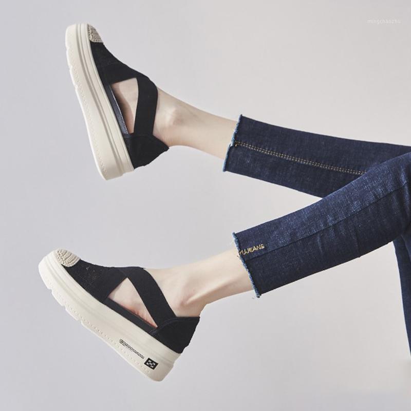 

Summer Shoes Women Sandals Lace Platform Sandal Chunky Fisherman Thick Sole Beach Shoes Female Increaing sandalias mujer 8173G1, Beige