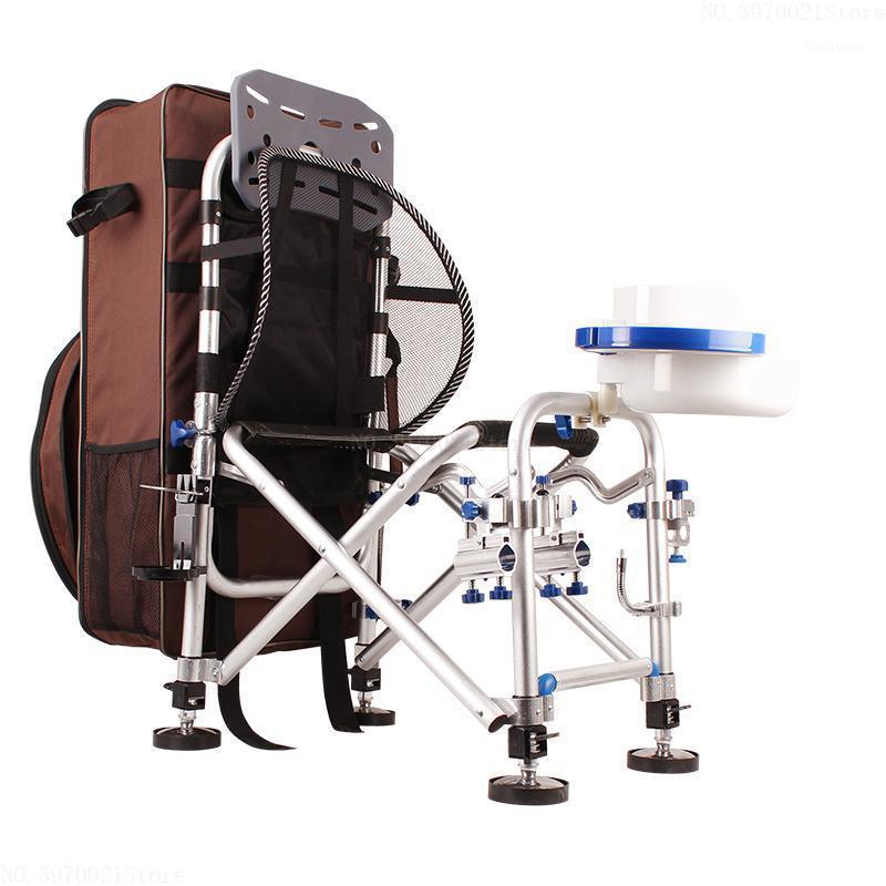 

Super Stable Aluminum Alloy Fishing Chair Folding Camp/Fishing Chairs with Backpack Adjustable Backrest Legs Rod & Bait Holder1