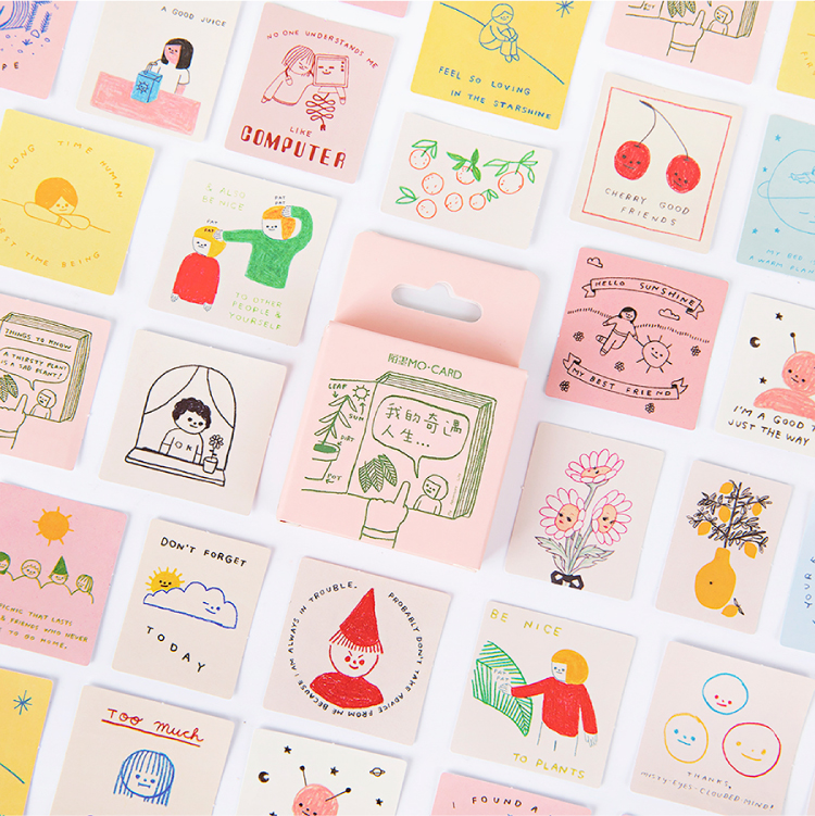 

46pcs/box Kawaii Cartoon Stickers for Car Luggage Suitcase Decor Toys for Children Computer Notebook Decoration Stationery