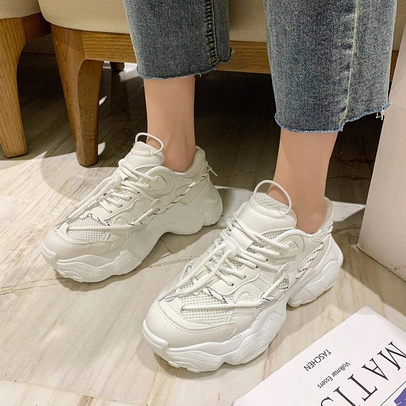 

Platform Sneakers Women Shoes Black White Sneakers Women Vulcanized Shoes Casual Chunky Trainers Basket Femme 2020 #jh8N