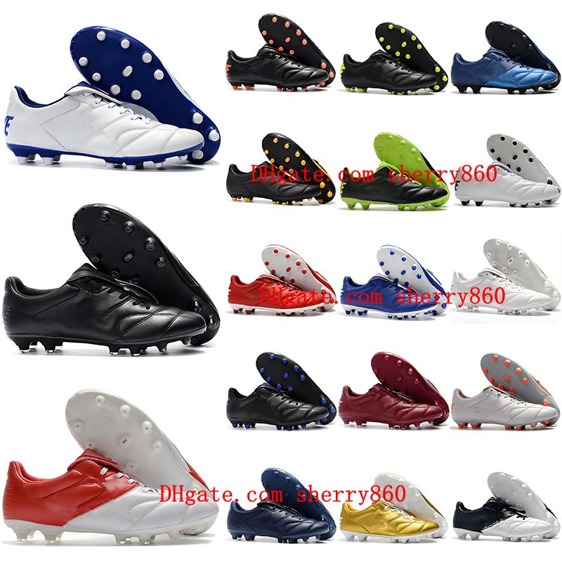 

2021 soccer shoes quality mens Premier 2.0 FG outdoor cleats leather football boots scarpe da calcio