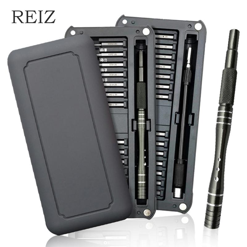 

REIZ 30 In 1 Screwdriver Set Precision Magnetic Bits Screw Driver Kit For Laptop Mobile Phone Electronics Maintenance Tools