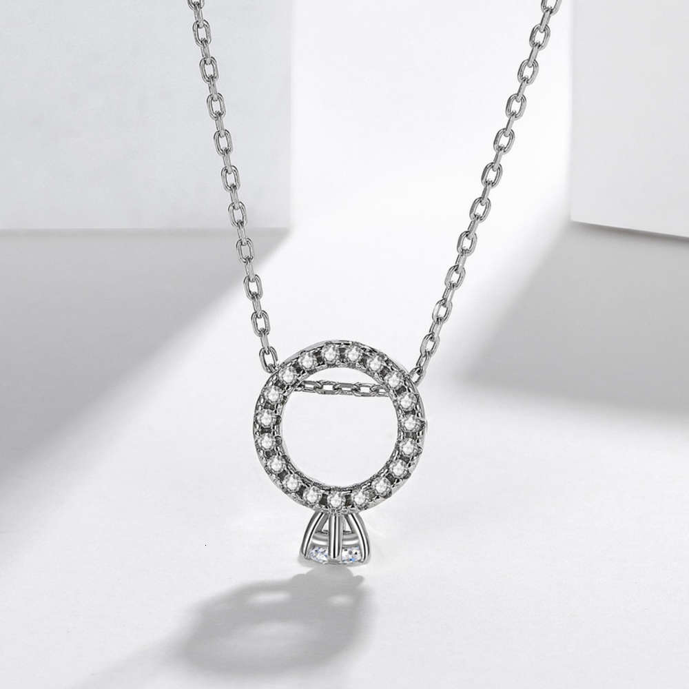 

Luxurys Designers Fashion Dz089 cute series new diamond ring style women's Pendant inlaid with zircon white copper color keeping Pendant