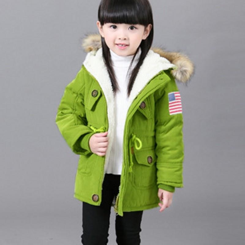 

New Girls and boys fleece jacket Unisex winter thickness kids coat Manteau Hiver Fille Girls Jacket 7CT061, Green