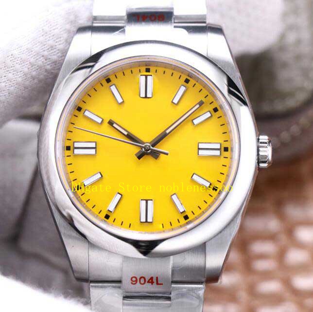 

7 Color Automatic Cal.3230 Movement Watches Mens Perpetual 904L Steel Yellow Dial 41mm 124300 Bracelet Men's EW Factory Eta Mechanical Watch Wristwatches, 07