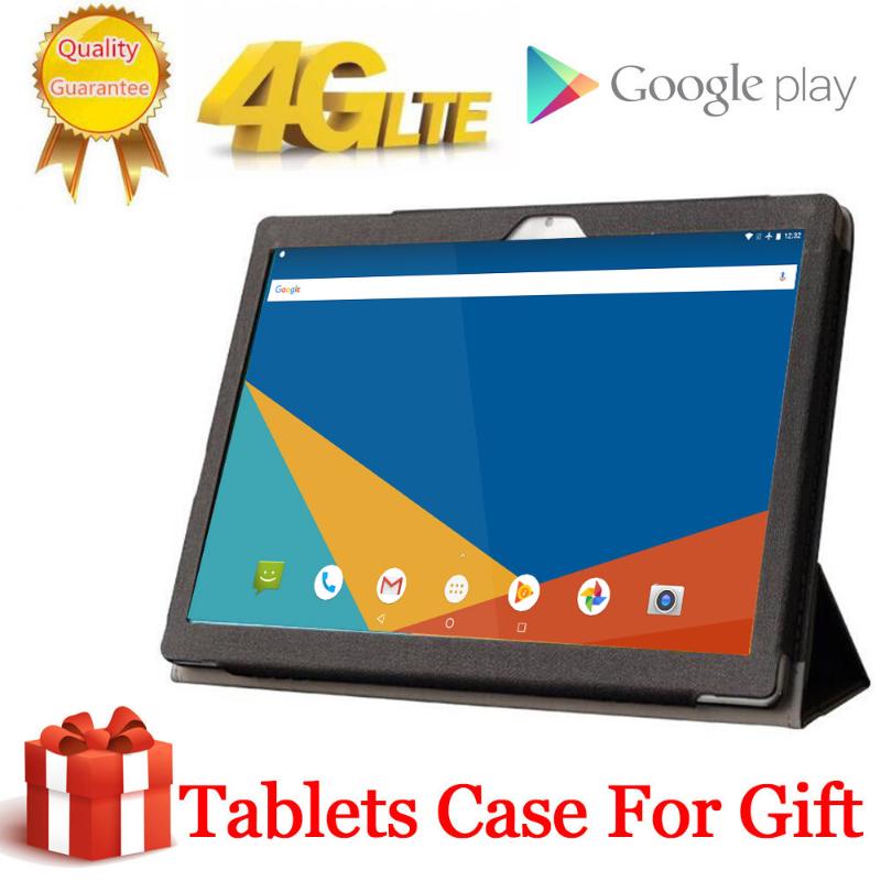 

Free Gift Case big battery 8000mAH 256G 4G LTE FDD 10.1 inch 2.5D tablet pc 10 Deca Core MTK6797 8GB RAM 256GB ROM Android 8.0, Black