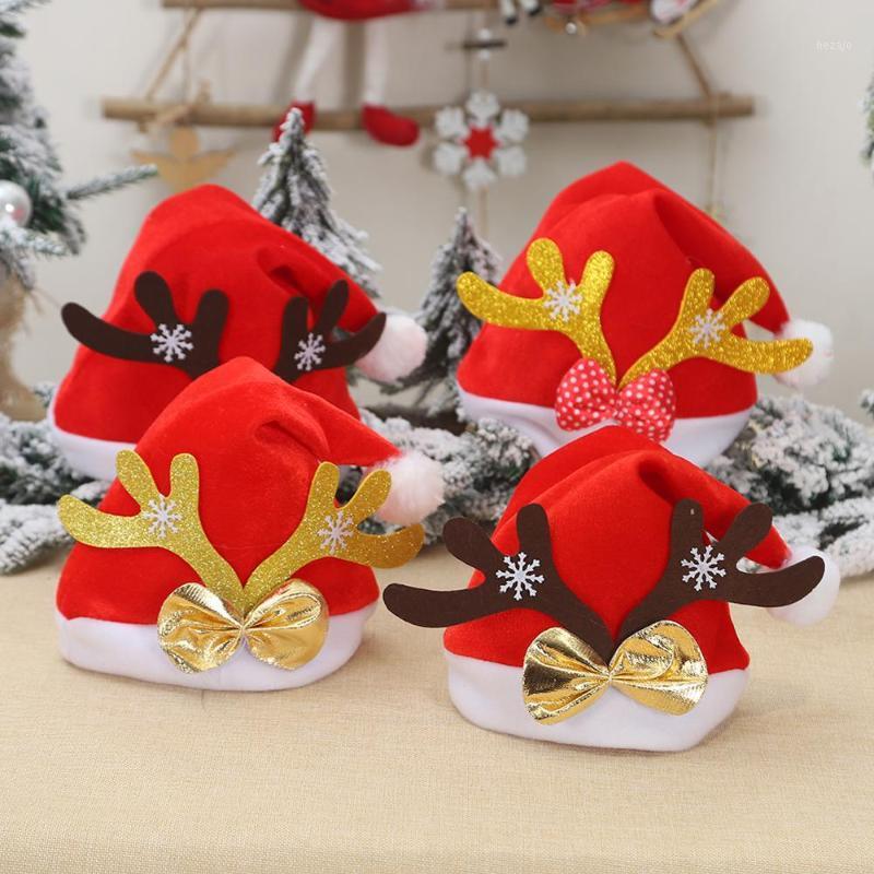 

Christmas Hat Santa Claus Cap Winter Thickened Children Kids Gift Christmas Cap for Home People Party Decoration1