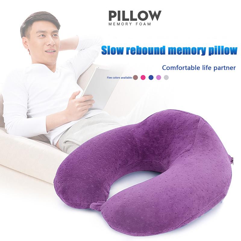 

Breathable Comfortable Neck Pillow Travel Soft Memory Foam U Shaped Pillow High Quality Pillows For Travel Carrying And Comfort