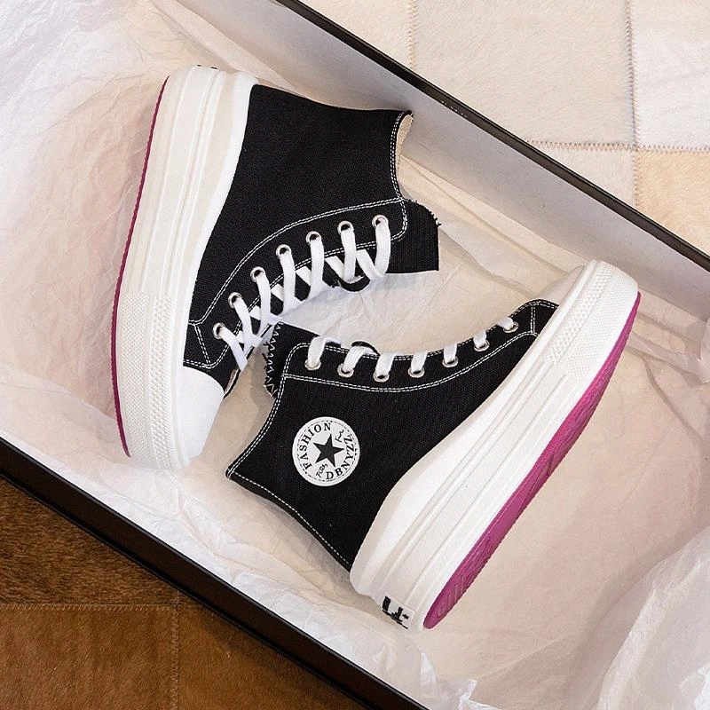 

Spring Autumn canvas Women's Platform Sneakers 2020 Fashion Women Chunky Shoes Ladies Sports Tenis Footwear #1Y9C