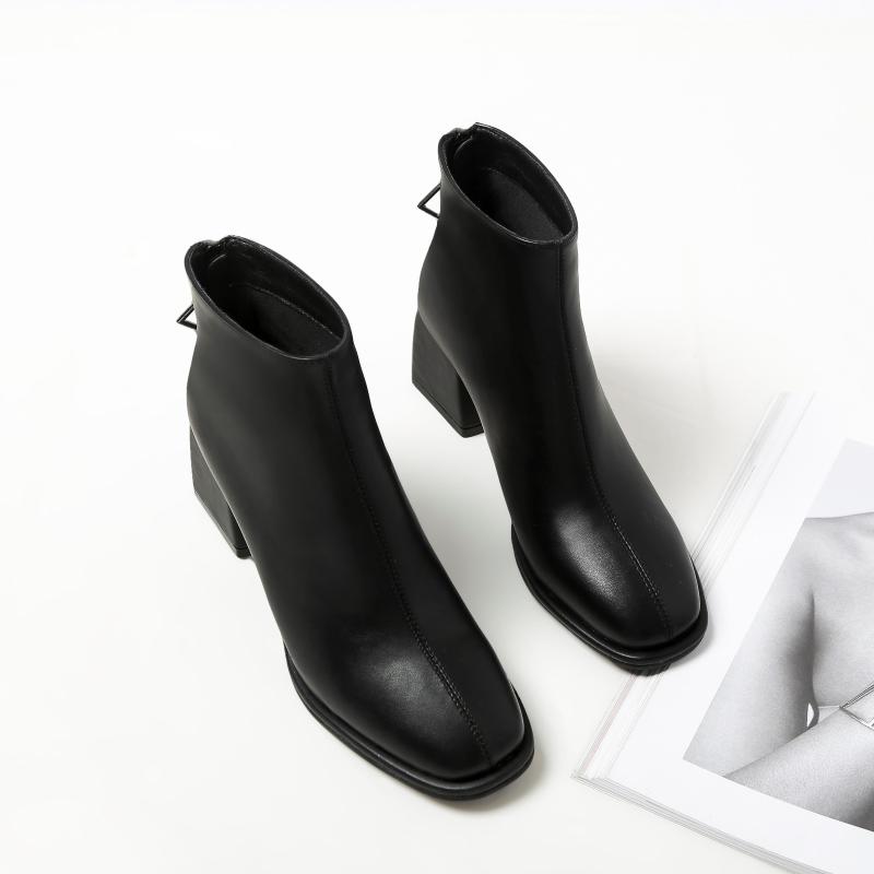 

Women Ankle Boots Dropshipping Winter Women High Heels Boots nude Platform Sexy Ladies Pumps Shoes Zapatos De Mujer, Black
