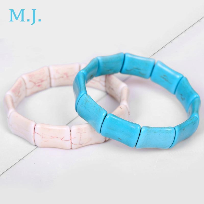 

Fashion New Girls Boho Natural Stone Bracelets Bangles For Women Bohemian Stone Bracelet Bangle Female Jewelry Party Gift1