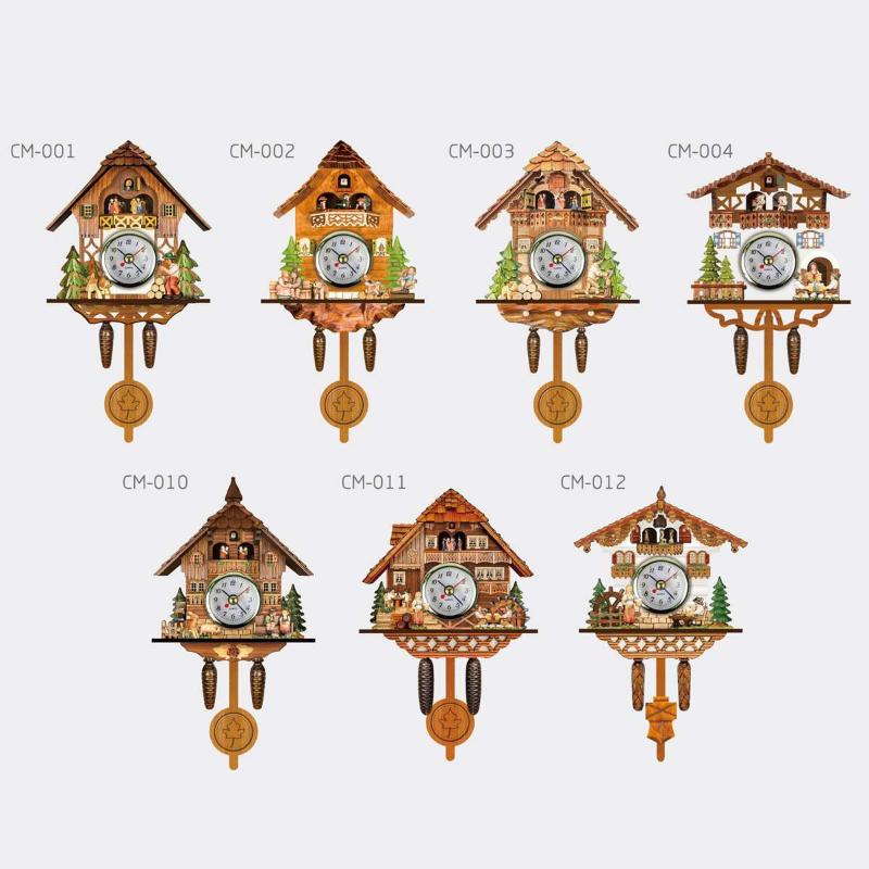 

Cuckoo Wall Clock Living Room Cuckoo Bird Alarm Clock Hanging Handcraft Wall Decoration Art Vintage Home Day Time Alarm