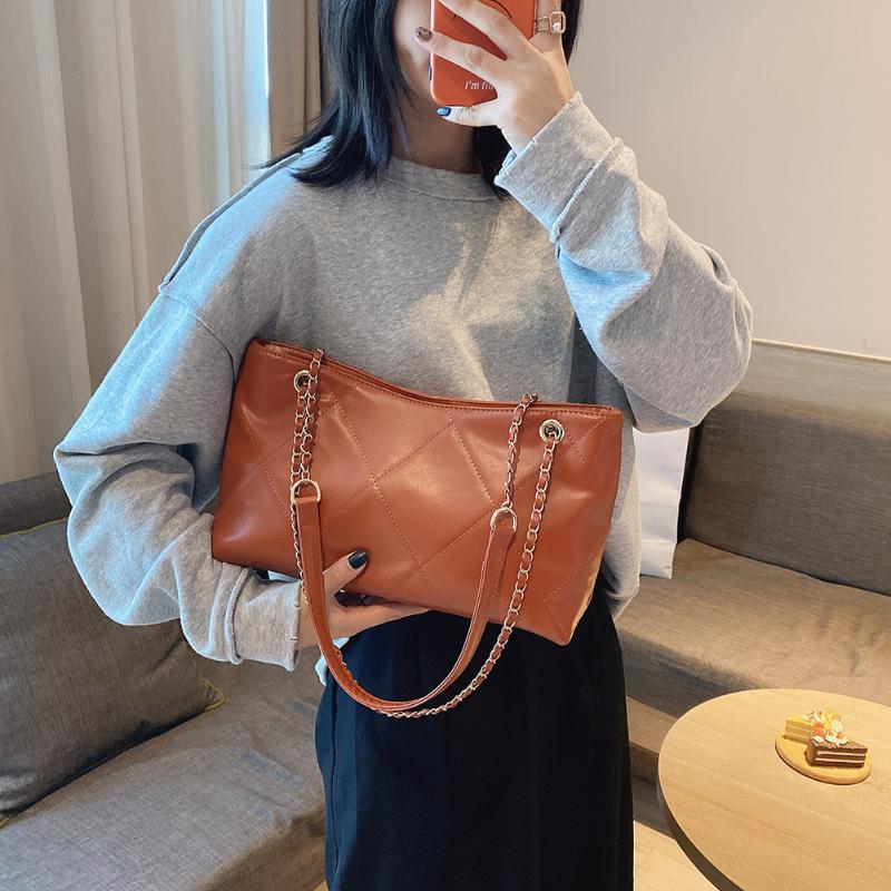 

Crossbody Bags Small PU Leather Soft Casual Shoulder Fluffy Lady Shoulder Handbags Female Simple Totes for Women 2021 Trend, Black