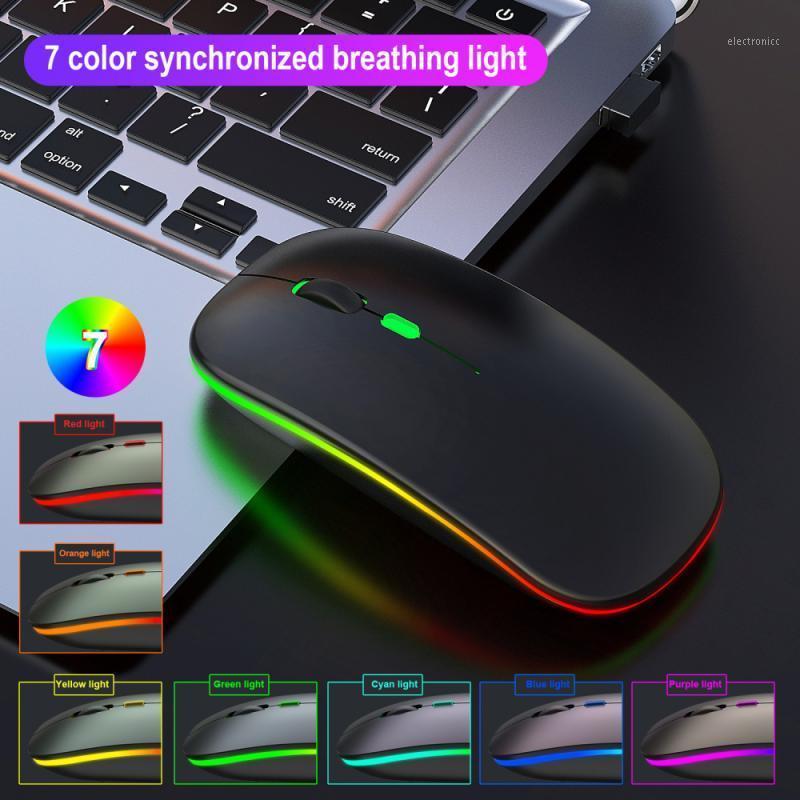 

Portable 2.4G Colorful Ergonomics Optical Mouse Adjustable DPI Wireless Mute Click Ultra-thin Mouse For Notebook Desktop Office1