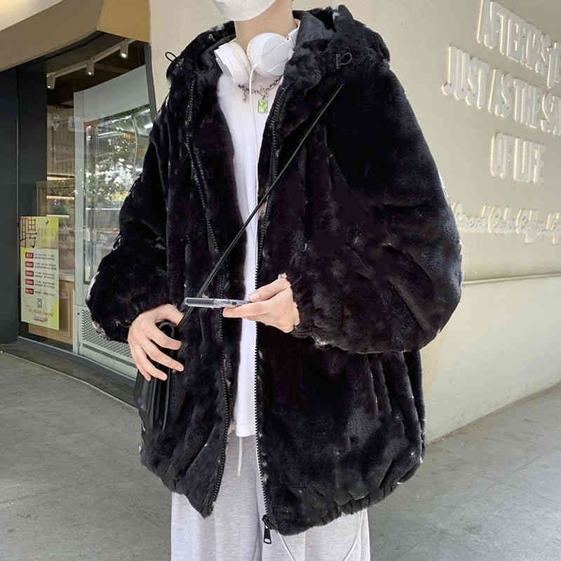 

Men's Fur & Faux autumn and winter Outerwear women's loose coat lamb wool cardigan thickened top 73JD, Vip