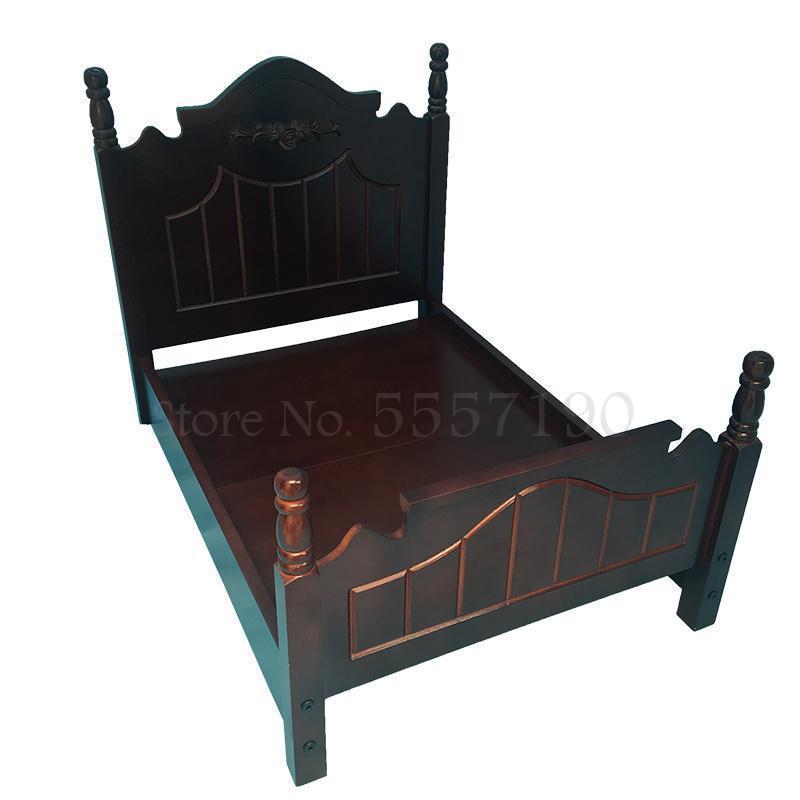 

New four seasons pet wooden bed dog bed teddy princess kennel cat kennel cat small medium large dog removable and