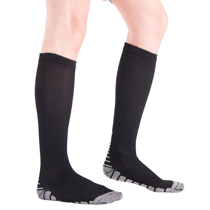 

Women's Anti-Fatigue Knee High Stockings Compression Support Socks for Outdoor Sports Running 9282, Black m