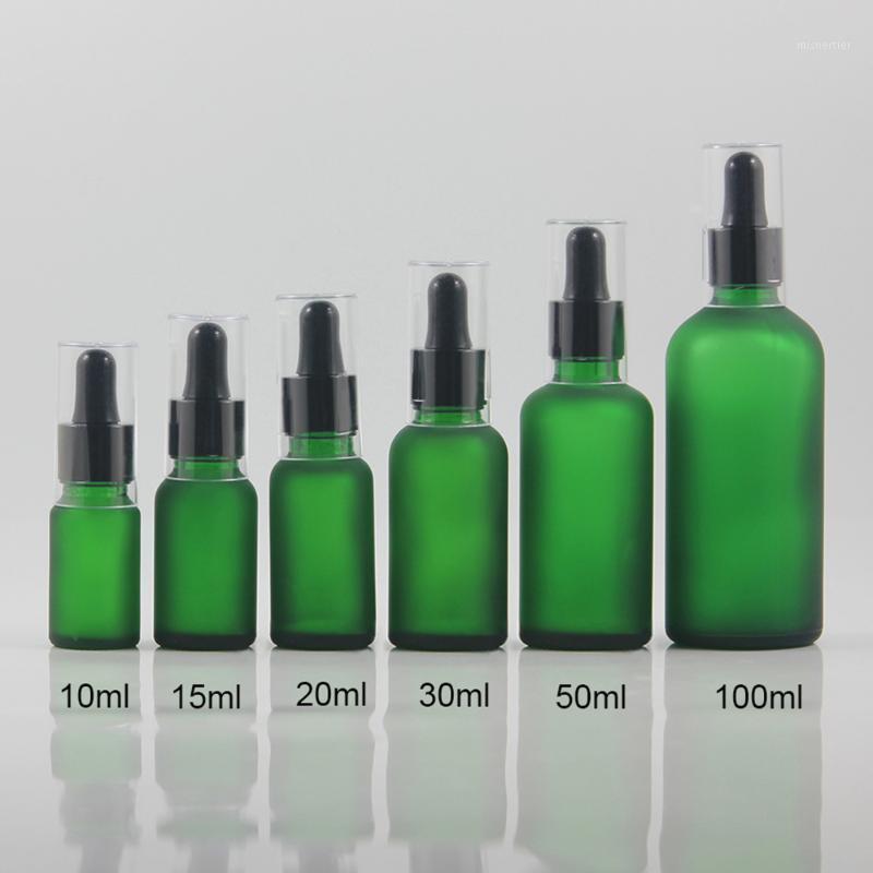 

15ml Glass Dropper Bottle,Green Oil Bottle with Clear Cap1