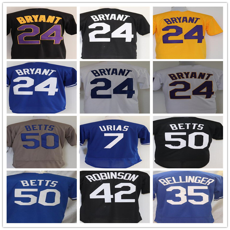 

2021 new 8 24 Bryant 35 Cody Bellinger 50 Mookie Betts Stitched Baseball Jersey, As