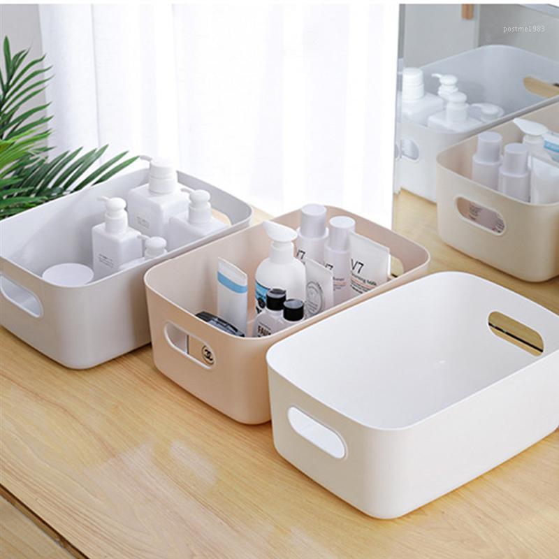 

Multi-function Storage Case Plastic Desktop Organizing Box Simple Snack Cosmetics Box Large Capacity Sundries Container1