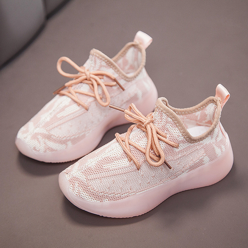 

High Quality New Girls & Boys Coconut Shoes Breathable Children Casual Sports Mesh Shoes Fashion Soft Bottom Kids Sneakers Size 26-36, Yellow