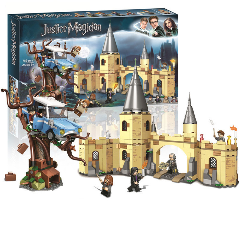 

NEW Magic Whomping Willow Castle Harried Building Blocks Brick Potter Cartoon Action Figure Toys Brain Game Model Gifts X0102
