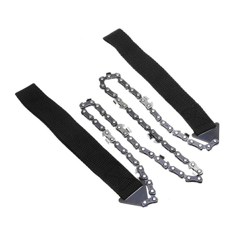 

24 Inches Handheld Survival Chain Saw Emergency Chainsaw with Bag Outdoor Camping Hiking Handsaw Wood Cutting Tool Freeship