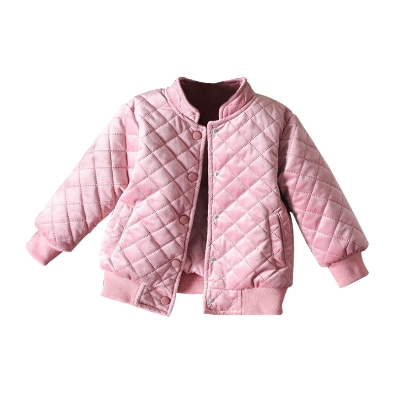 

Kids girls coat Winter Fall Cashmere Wear for girls Teens autumn jacket warm Sport outerwear Children Baseball Casual  Clothes 201106, Picture color