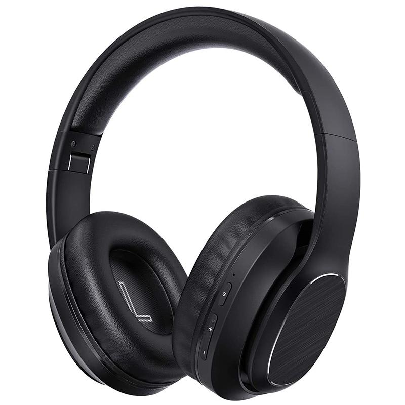 

HFES Bluetooth Headphones over Ear,Hi-Fi Deep B Wireless&Wired Headsets, 25Hours Playtime,Soft Memory Protein Earmuffs, Black