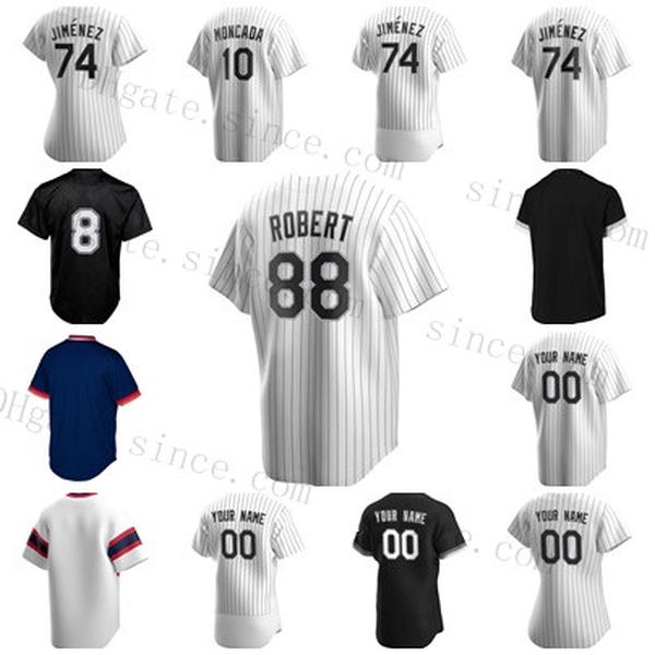 

88 Luis Robert Yoan Moncada Eloy Jimenez Custom Men Women Youth Anderson Edwin Encarnacion Reynaldo Lopez Leury Garcia Nomar Mazara Jerseys, Blue;black