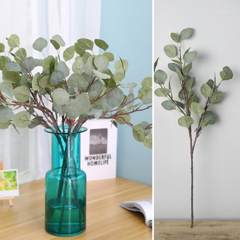

ITEM! 1Pc Fake Eucalyptus Greenery Home Office Decor Green Plant DIY Bridal Bouquet Wreath Artificial Greenery For Weddings1, Grey white