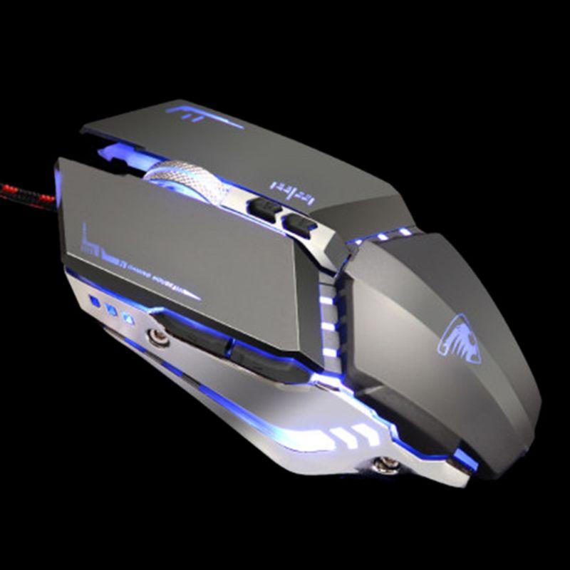 

USB Wired Gaming Mouse Professional Macro Program 7 Buttons Mechanical Computer Mice for PC Laptop