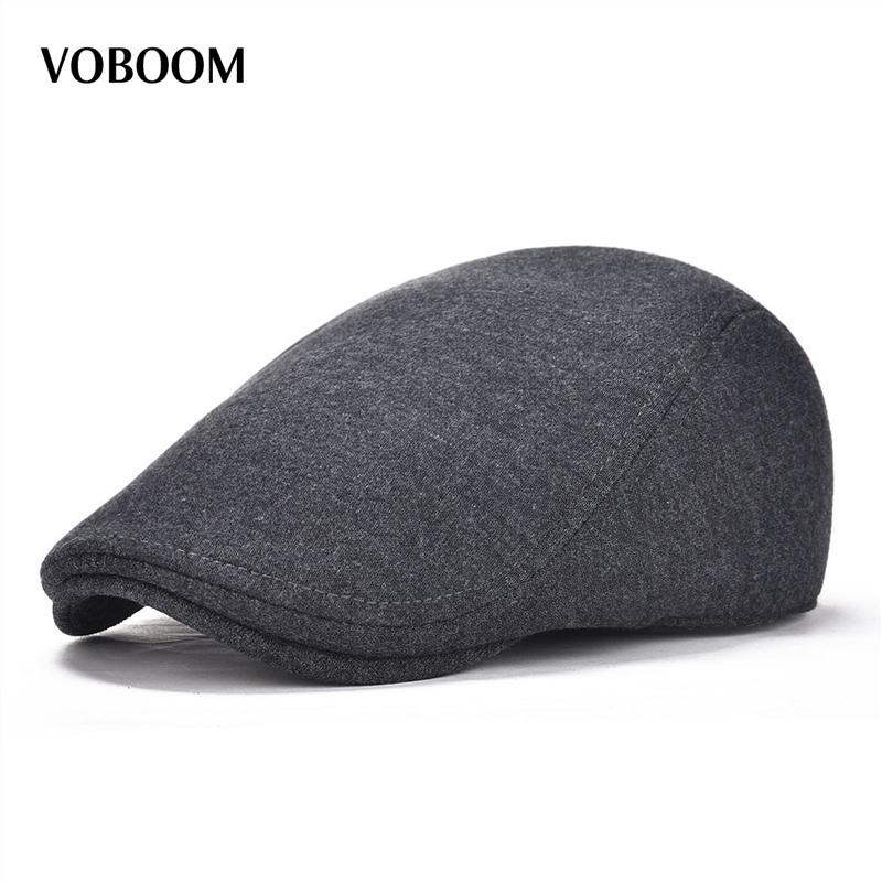 

VOBOOM Cotton Men Women Soft Beret Flat Cap Driver Retro Vintage Soft Boina Casual Baker Newsboy Caps Cabbie Hat 312, Black