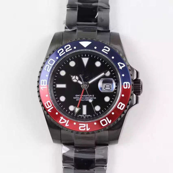 

Black gold stainless steel 40MM classic automatic mechanical waterproof date ceramic dial a must-have for men's watches high-end fashion, Slivery;brown