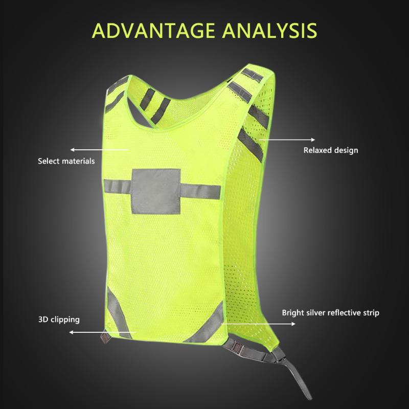 

Bike Safe Reflective Safety Vest for Construction Traffic Warehouse Visibility Security Jacket Reflective Strips Wear Uniforms#4, Yellow