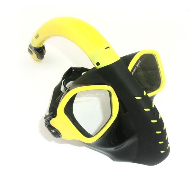 

Wholesale-Alien Style Full Face Diving Masks HD Anti Fog Lens Underwater Swimming Goggles Freediving Adult Snorkel Set1