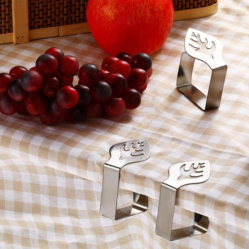 

10Pcs Metal Leaf Shape Tablecloth Clamps Hotel Dining Table Cover Holder Clips Tablecloth Clips Clip Non-slip Holder1