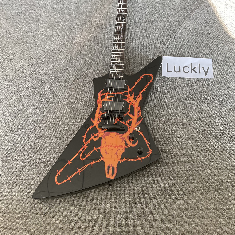 

Custom electric guitar,Black color guitars guitarra
