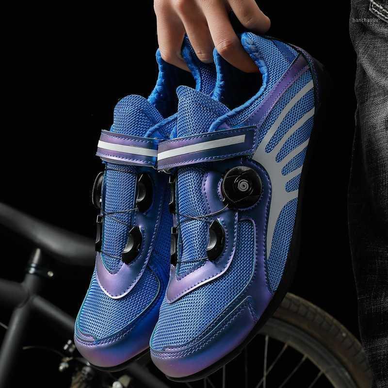 

2020 Big Size Cycling Shoes Men Ultralight Mountain Bike Road Bike Shoes Profession Self-locking Breathable MTB Bicycle Sneakers1, Blue