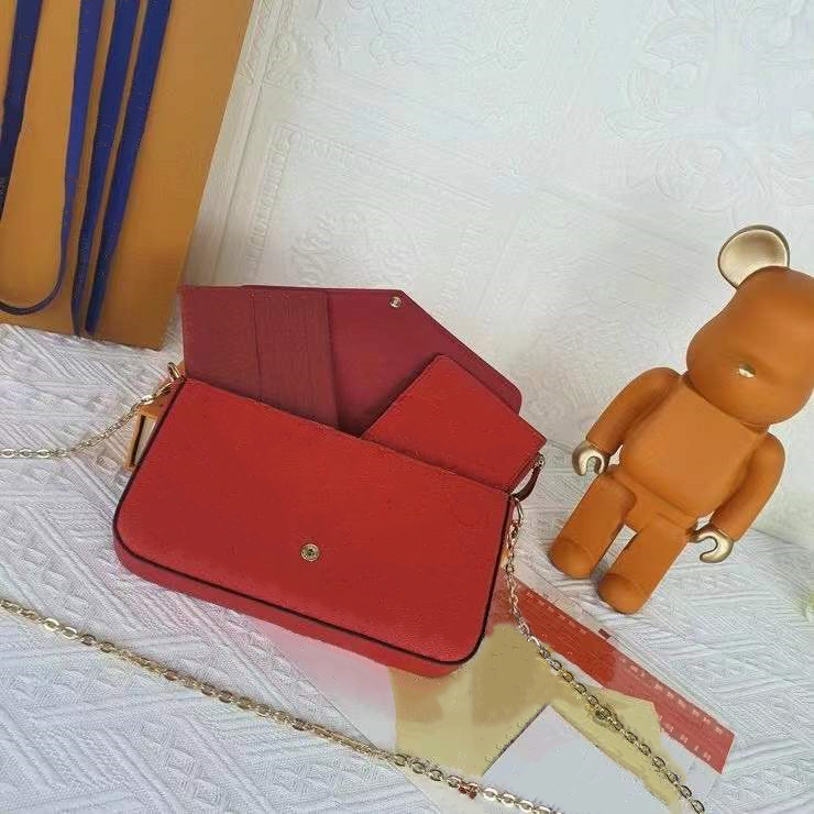 

2022 designers bags Women Messenger Leather handbag Evening Bag Original box high quality flower checkers date code serial number embossed patterns
