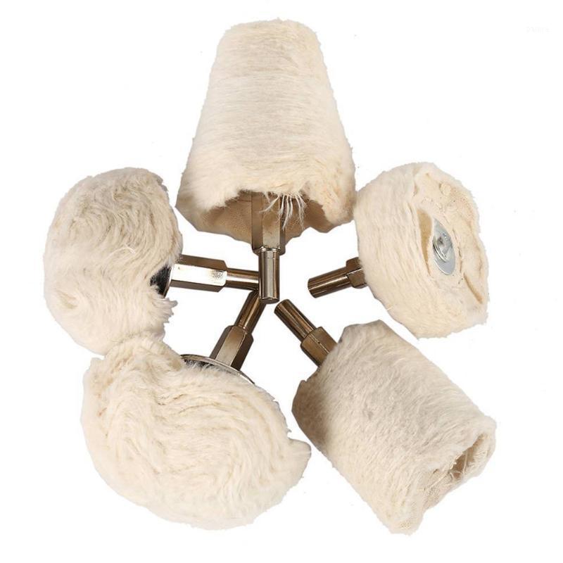 

5Pcs 6mm Grinding Head Polishing Mop For Mag Wheels Buffing Wheel Rims Waxing For Drill T-type Car Motorcycle Kit Cotton Pad1