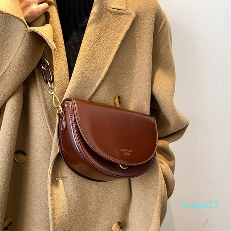 

designer Solid color Flip Fashion High-quality PU Leather Women Designer Handbag Vintage Small Shoulder Messenger Bag