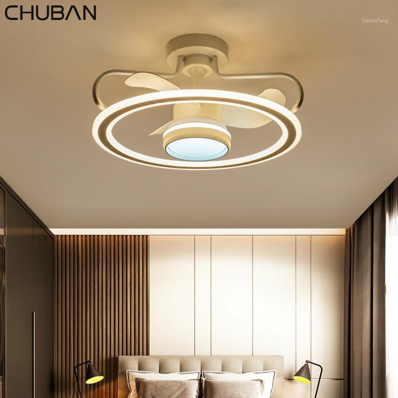 

Modern Ceiling Fans with Lights Mute Bedroom Living Room Ceiling Light with Fan Creative Led Fan Ventilateur De Plafond1
