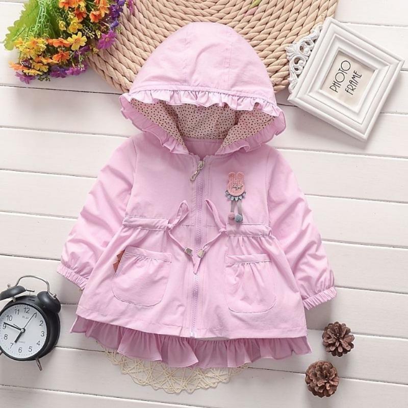 

VIDMID Children's baby windbreaker jacket for winter Autumn kid girls parka kids child Trench Coat girls Jackets P1036, As photo
