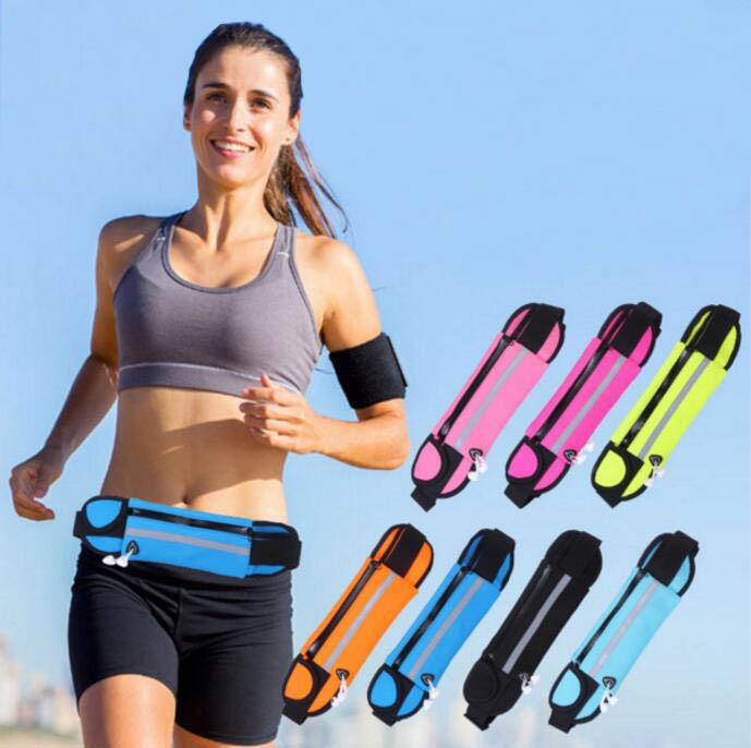 

20Pcs/lot Sports Bag Running Waist Bag Jogging Portable Waterproof Cycling Bum Outdoor Phone anti-theft Pack Belt Gift Bags
