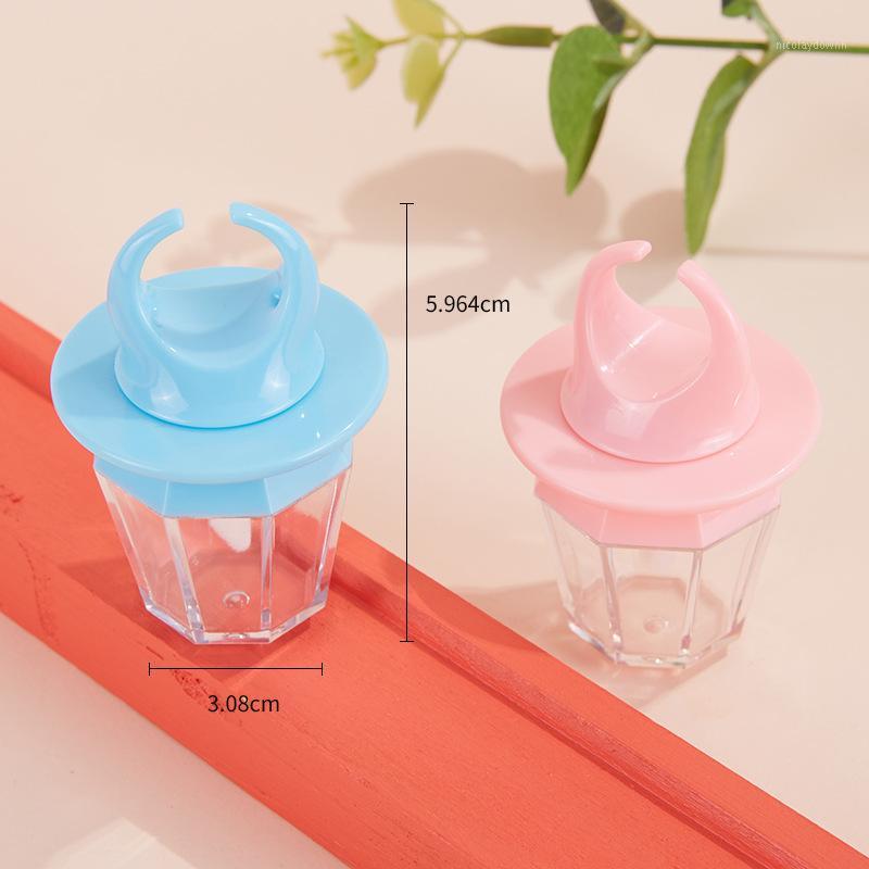 

8ml Diamond Ring Shaped Lip gloss Containers Cosmetic Lip oil Pink Containers Makeup Lipstick Glaze Blue Refillable Botte1