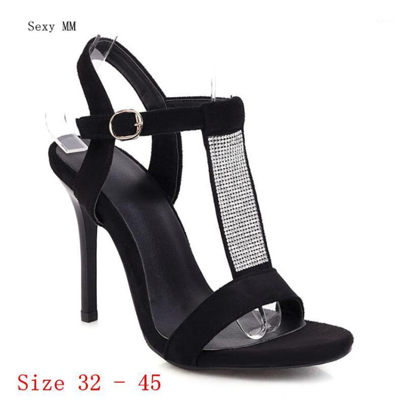 

Women Gladiator Sandals High Heels Pumps Summer Shoes Woman High Heel Sandals Small Plus Size 32 - 451, Black