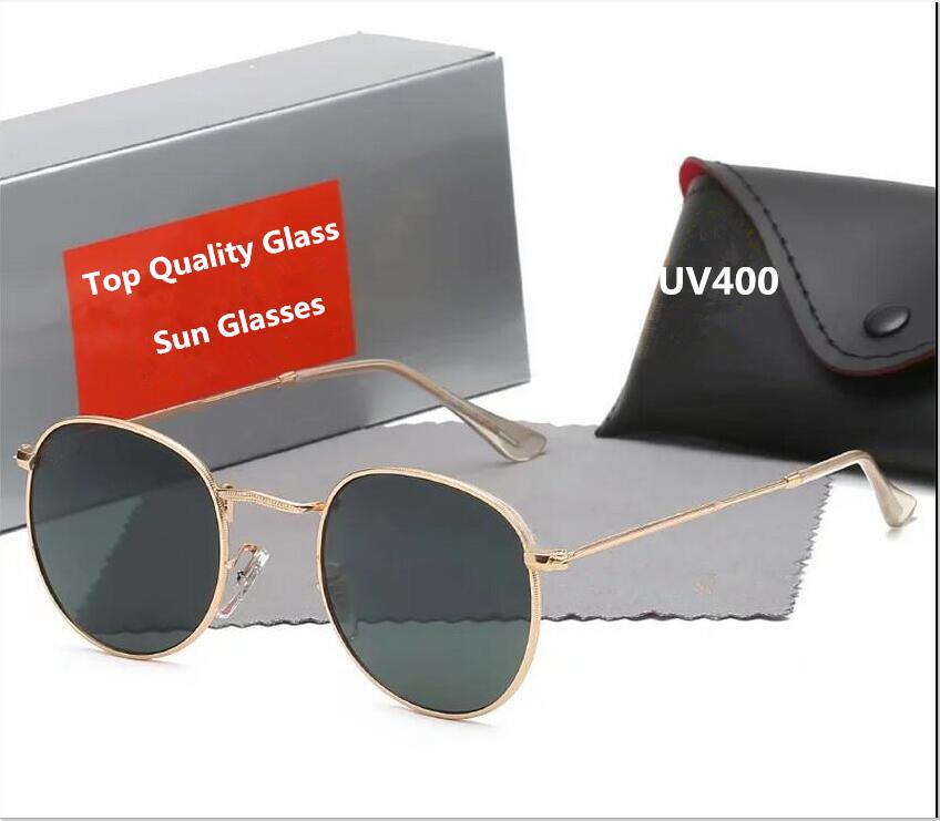 

2021 hot new 3025 Sunglasses Vintage Pilot Band UV400 Protection Mens Womens Men Women Ben wayfarer sun glasses with box, White;black